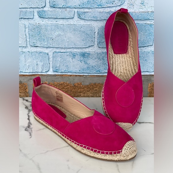 M.Gemi Suede Espadrilles Magenta size 39/9 - Picture 1 of 8